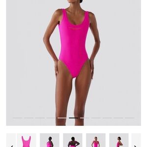 Brandon Blackwood Hot Pink One-Piece Swimwear